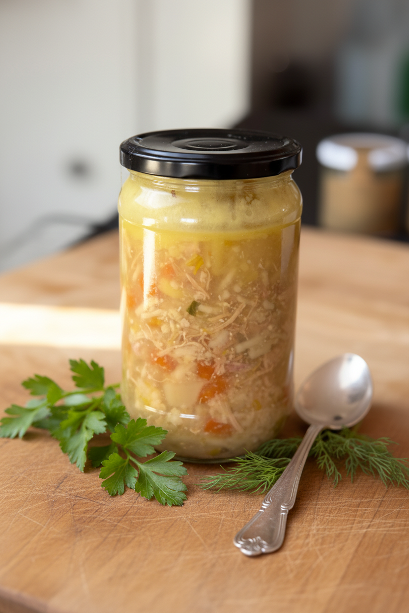 Hobbie’s Hühnersuppe – Die „Ammerländer Apotheke“ im Glas (500ml)